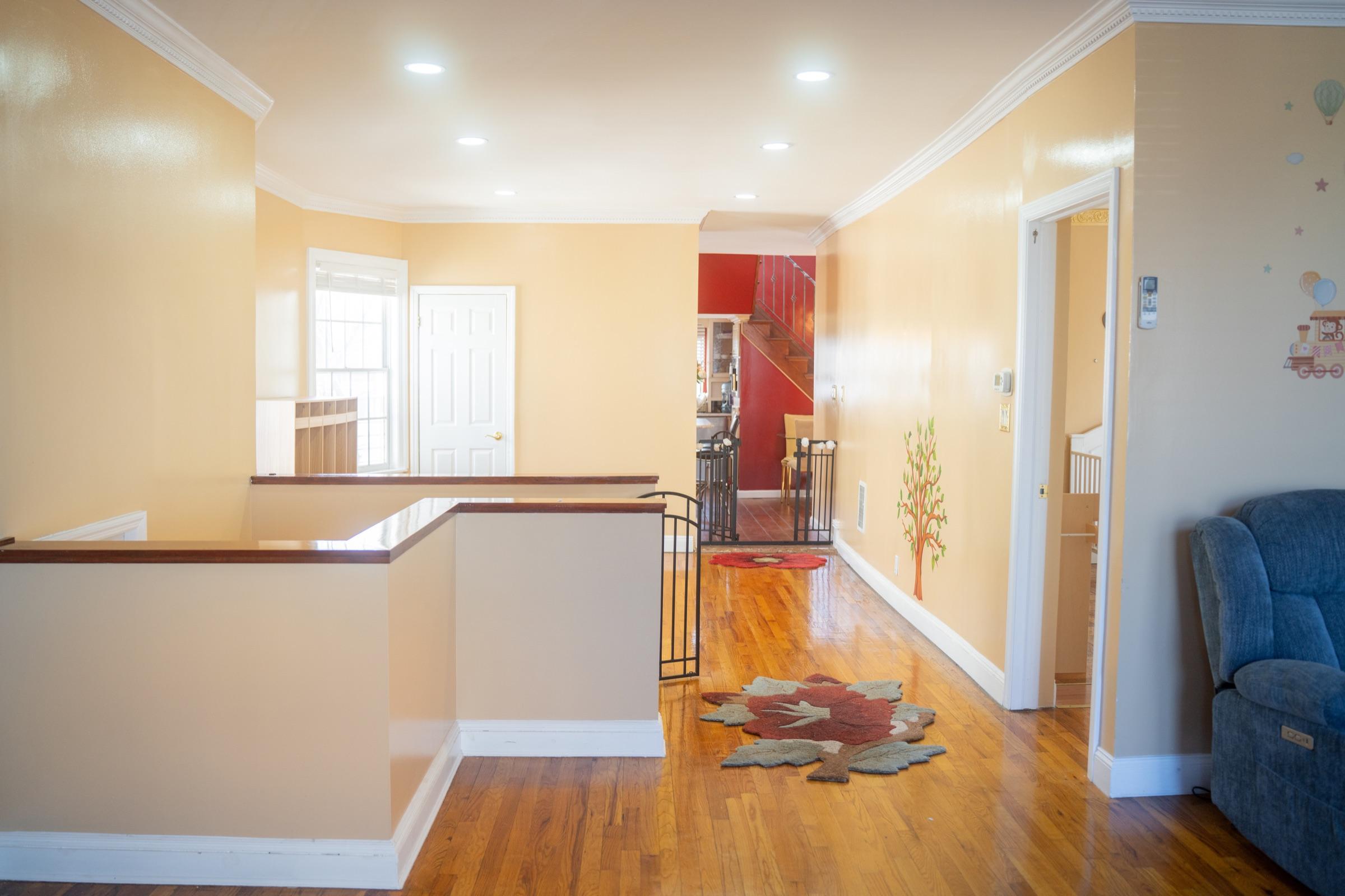 Bright hallway and home daycare entry area.